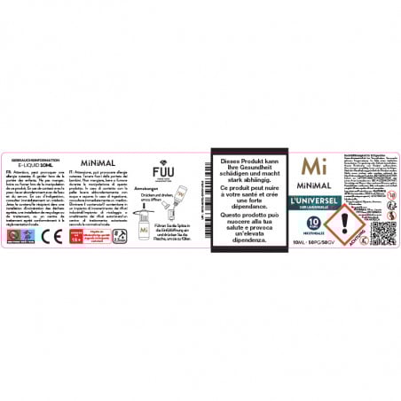 L'universel - Sels de nicotine - Minimal by The Fuu | 10ml