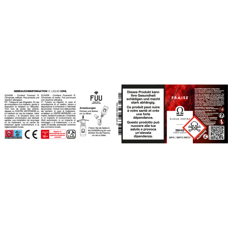 Erdbeere - Cloud Empire by Fuu | 10 ml