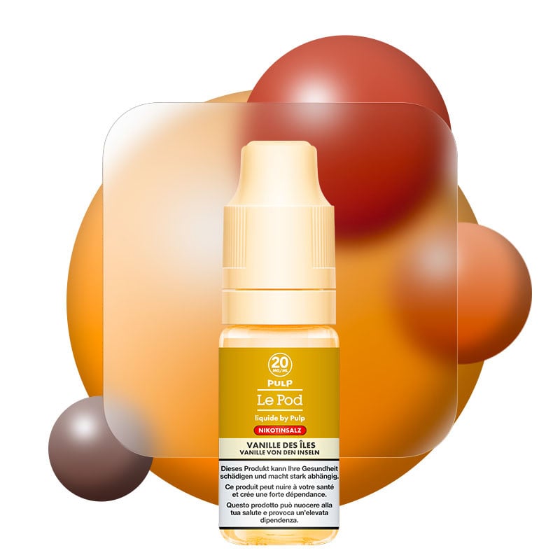E-liquide Vanille des Îles - Sels de nicotine - Le Pod by Pulp