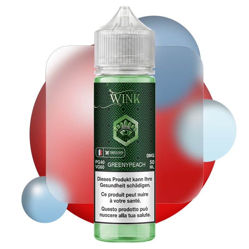 Greeny Peach - Wink by Made in Vape | 50 ml