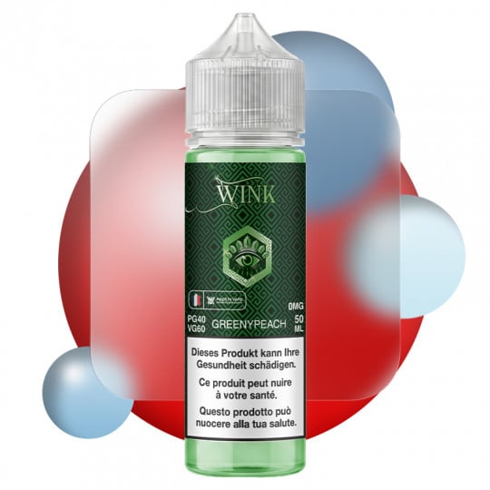 Greeny Peach - Wink by Made in Vape | 50 ml in 70 ml