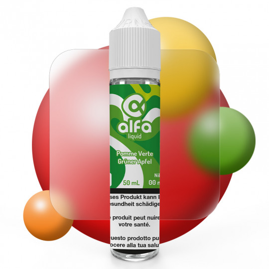 Pomme Verte - Alfaliquid | Fruités | 50ml in 70ml
