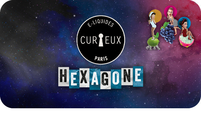 E-liquide 10 ml Hexagone by Curieux | Achat de qualité en Suisse