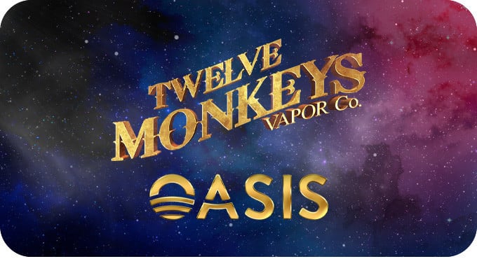 Oasis by Twelve Monkeys e-liquides mélanges fruités | Livraison Suisse