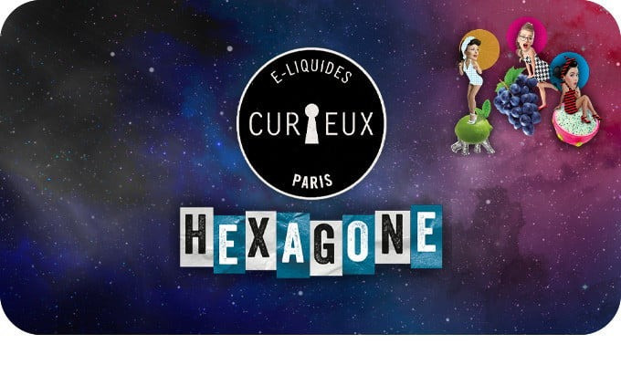 Eliquides Edition Hexagone nicotine salts by Curieux - Switzerland