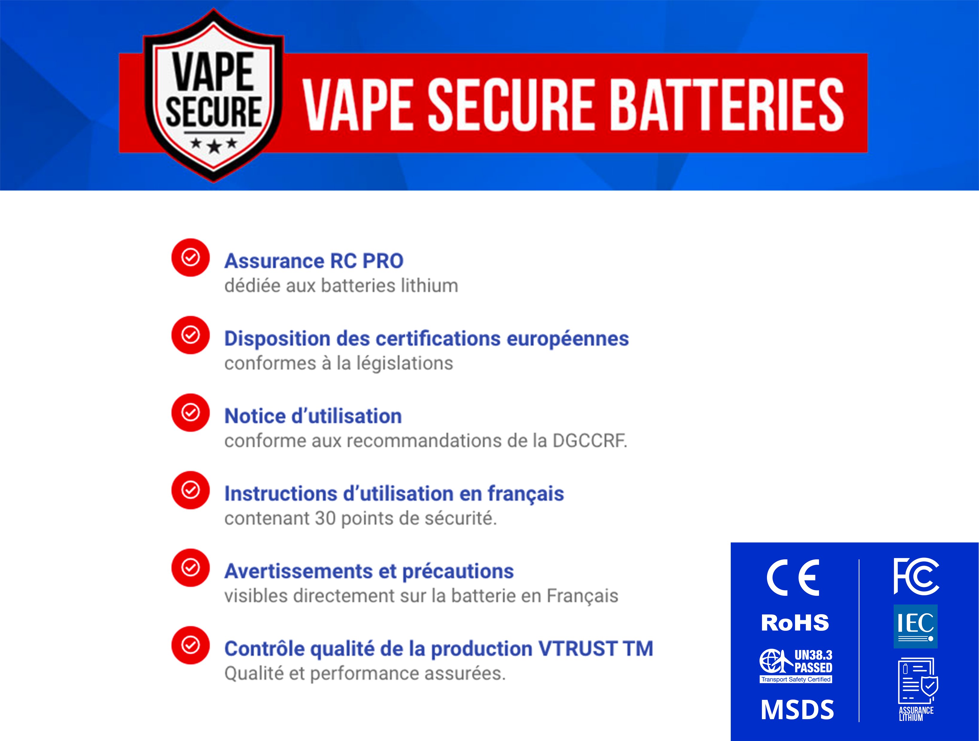 Vap Procell 18650 2650 mAh