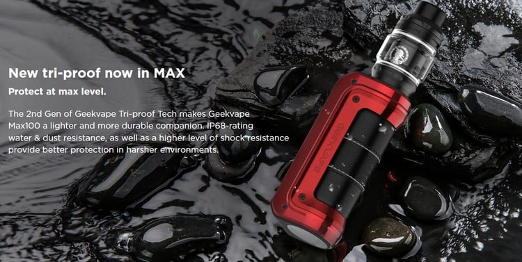The indestructible MAX100 electronic cigarette