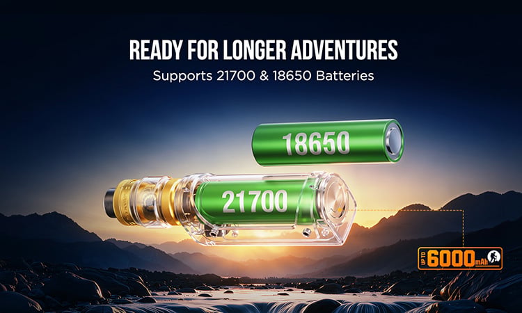 Aegis Solo 5 - 21700 and 18650