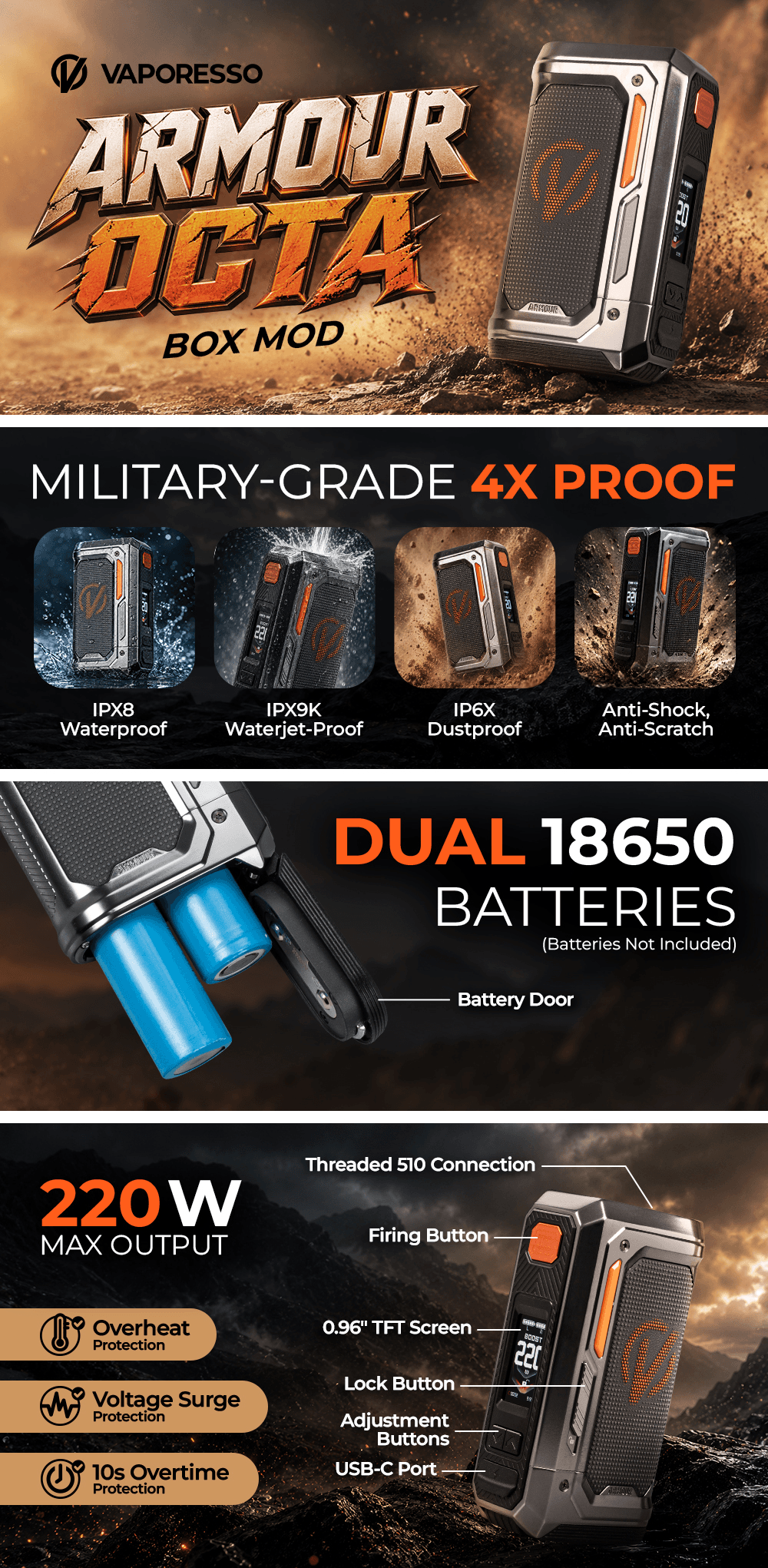 Armour Octa Box Mod - Vaporesso