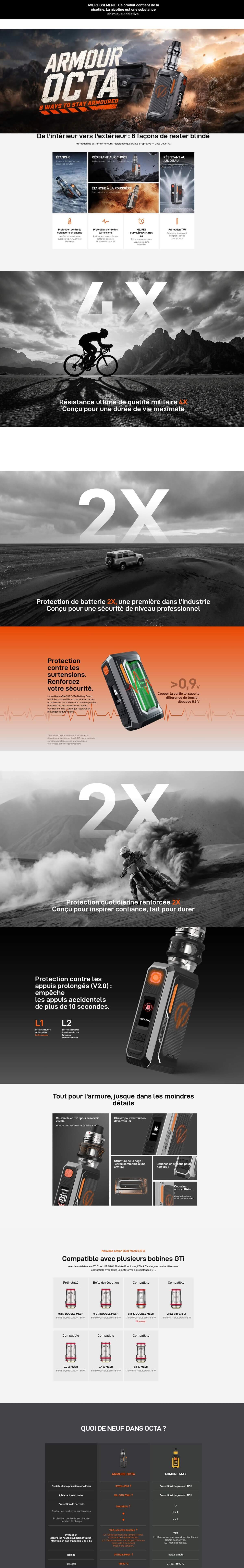 Armour Octa Kit – Swiss Pro Vape FR
