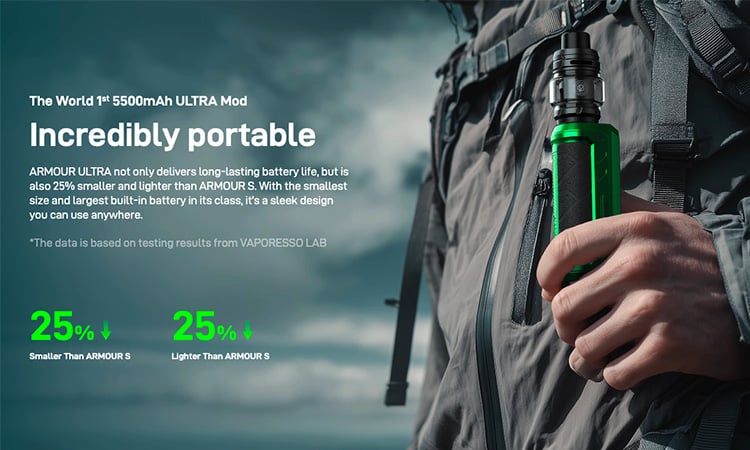 Armour Ultra compact design