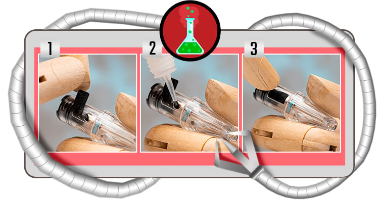 Filling the Cyber S cartridge