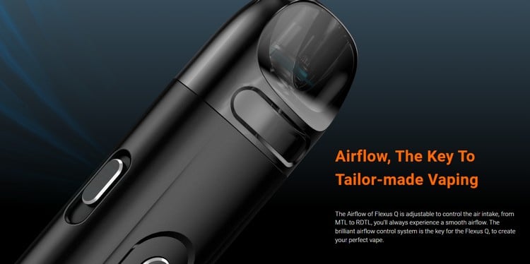 Airflow of the Flexus Q pod