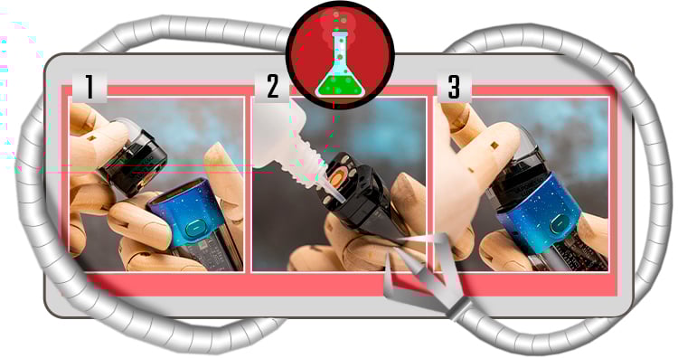 Remplissage de la cartouche luxe XR