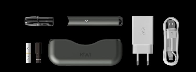 Zusammensetzung des Kiwi Vapor Pod Kit