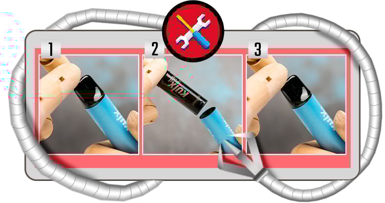 Remplacement de cartouche Kuix Puff
