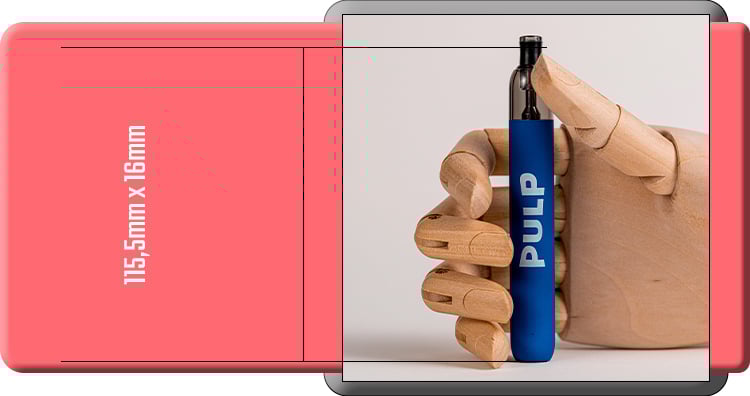 Dimensions du pod Refill Pulp