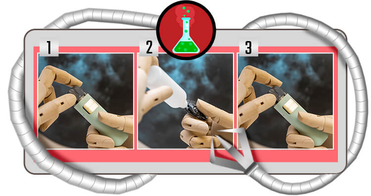 Nachfüllen von E-Flüssigkeit in die Sonder U e-cig