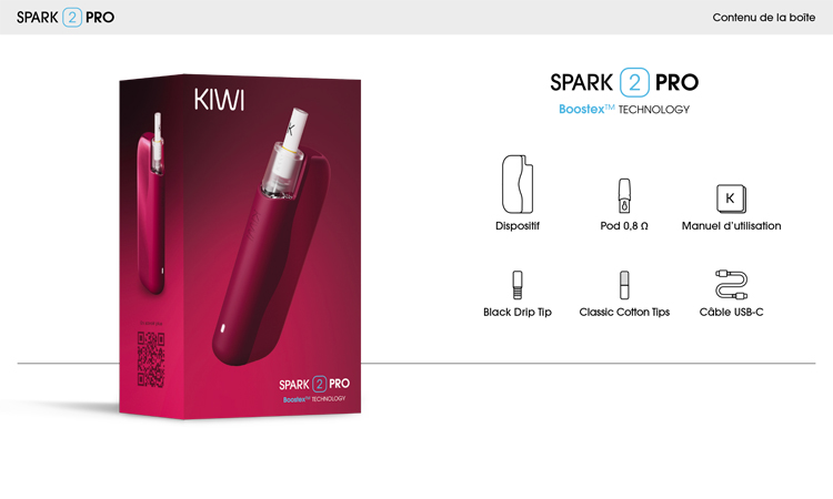 Spark 2 Pro - Swiss ProVape - kit content