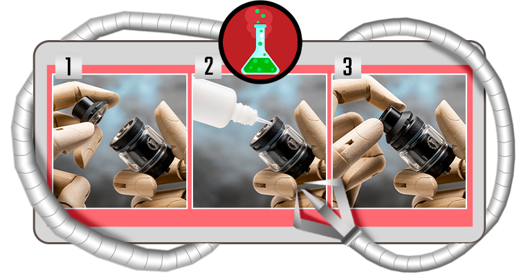 Füllen des Clearomizers der Aegis Touch T200