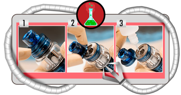 Remplisssage du TFV18 d Smoktech