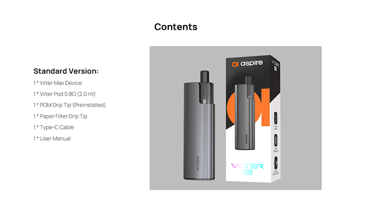 Vilter Max Pack List