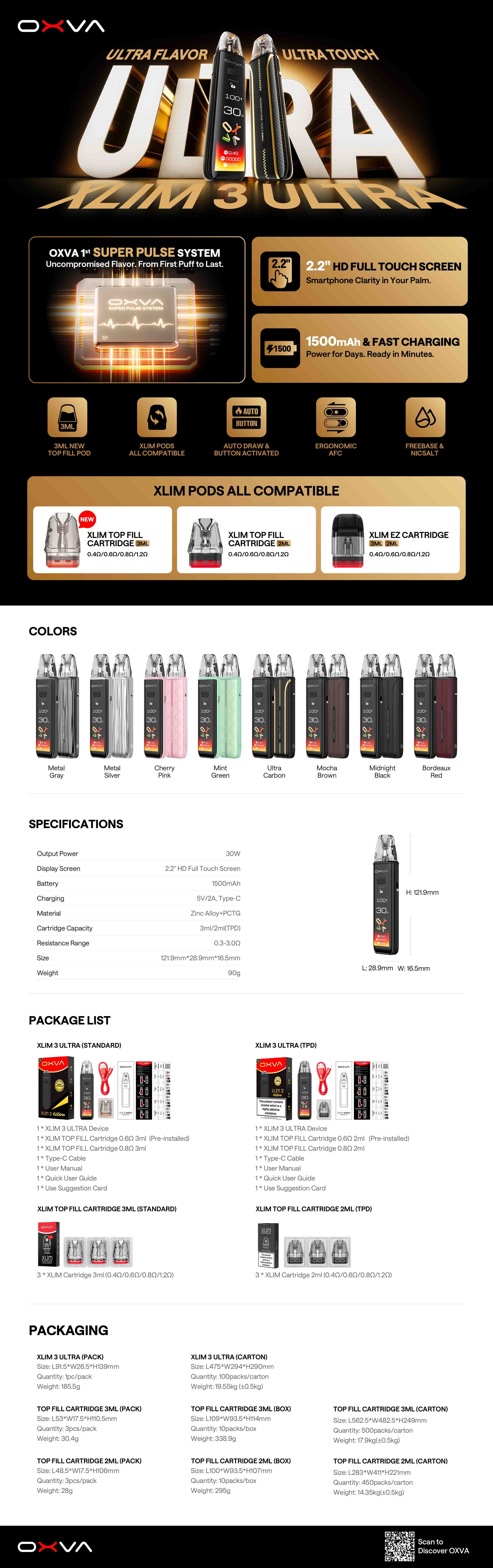 Xlim 3 Ultra Specs SPV