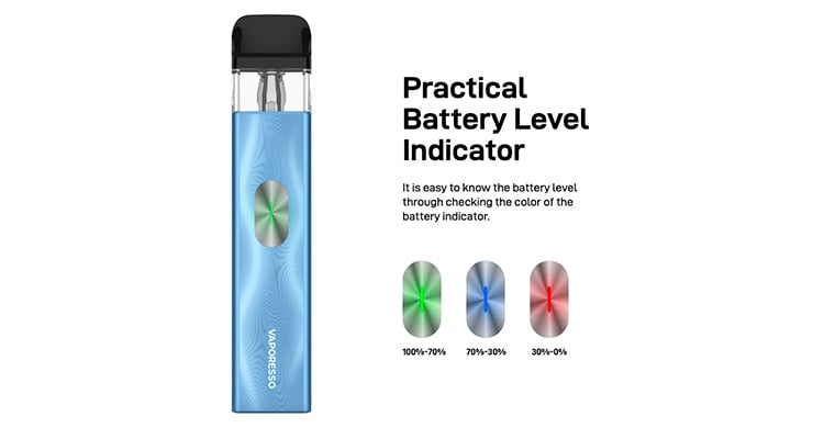 Batterieindikator des Xros 4 Mini