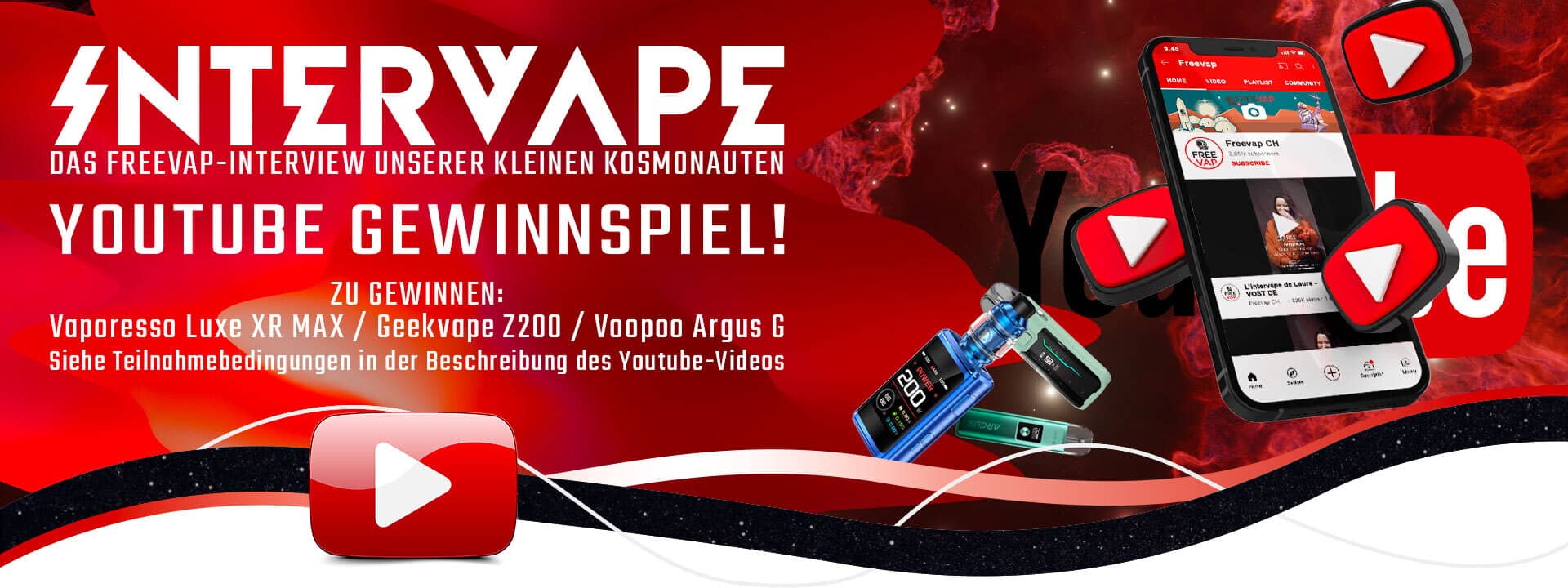 Die intervapes von Freevap